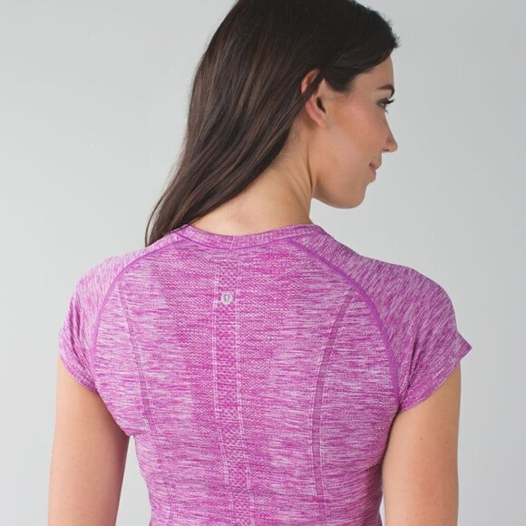 Lululemon Swiftly Tech Short Sleeve Crew-Heathered Ultra Violet - Picture 4 of 12